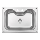 Cuba De Aço Inox 69x49cm Tramontina Morgana 60 Fx + Válvula