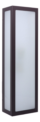Arandela Alumínio 5 Vidros Com 45 Cm Para 2x Lâmpadas E27 Cor Marrom