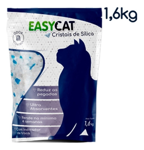 Sílica Sanitaria Cristais Easycat C/odor Control 1,6k Grossa