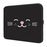 Capa Case Notebook 15,6 Personalizado Gato Preto  