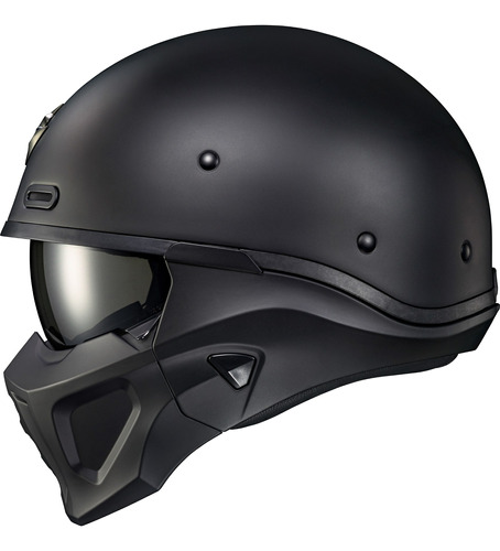 Casco Scorpion Exo Covert X Open-face Negro Mate Md