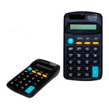 10 Calculadora Pequena De Bolso Portátil Preto 8 Dígitos.