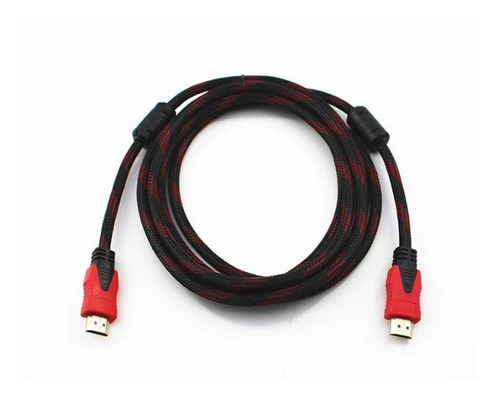 Cable Hdmi 1080p 1.8m Doble Filtro Mallado Punta Dorada