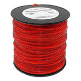 Bobina De Fio De Nylon Quadrado 3,0 Mm 2kg Para Roçadeira Cor Vermelho