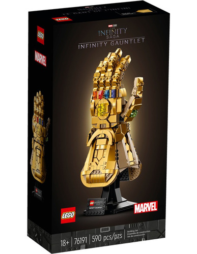 Kit Marvel 76191 Manopla Do Infinito 590 Peças Lego