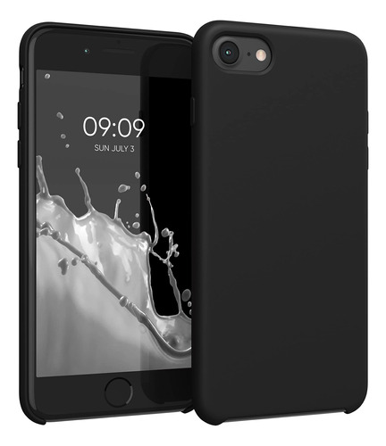 Funda Para iPhone SE 2022/se2020/8/7  Tpu/silicon Negro Mate