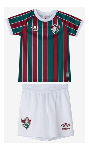 Kit Clube Infantil Umbro Fluminense Oficial 1 2023