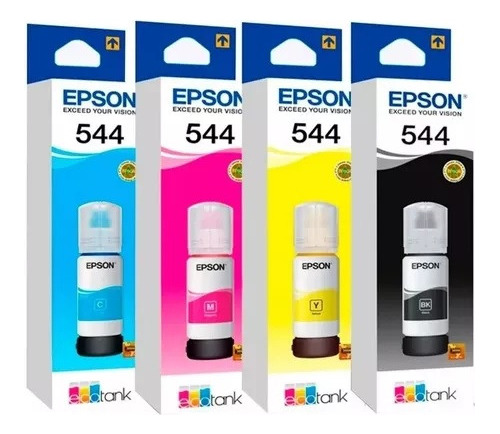 Tinta Epson T544, 4 Colores