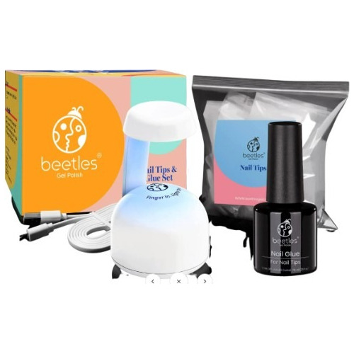 Beetles - Kit De Uñas De Gel Y Pegamento Para Uñas, 2 En 1