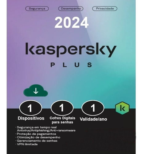 Kaspersky Antivirus Plus - 1 Pc - 1 Ano - Envio Imediato.
