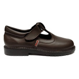 Zapato Colegial Marcel Guillermina Con Abrojo