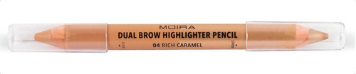Lápiz Delineador Moira Cosmetics Dual Highlighter Para Cejas Color Rich Caramel