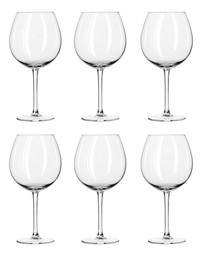 Copas De Vino Set X6 Copones De Vidrio 720ml. Vino Agua