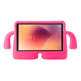 Capa Infantil Para Tablet Galaxy Tab A8 (2019) T295 / T290 Cor Rosa Escuro