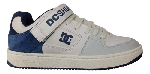 Zapatillas Dc Shoes Manteca V Ss Beige Azul Exclusiva Mujer