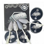 Colección (silver) De 4 Polímeros  Marca Mc Nails (7g-c/u)