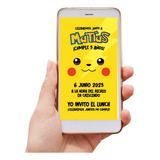 Invitación Pokemón Pikachú