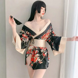 Conjunto De Lencería Sexy Seduce Pijamas Sexy Kimono Japonés