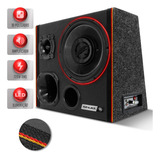 Caixa Som Trio Automotivo Amplificada 720w Sub 10' Blackbird