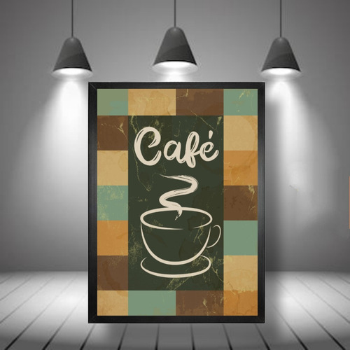 Quadro Com Moldura Cantinho Do Café Decoração Cozinha 24x32