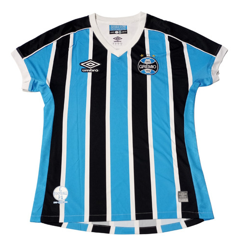 Camisa Feminina Baby Look Umbro Grêmio Tricolor Of 1 2023