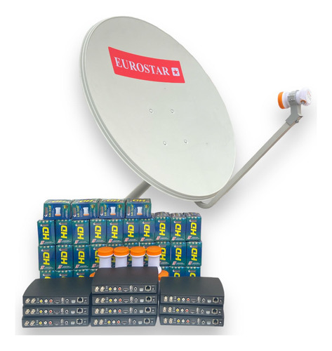 Antena Satelital 75 Cm + Lnb Universal 0.1 Db + Obsequio