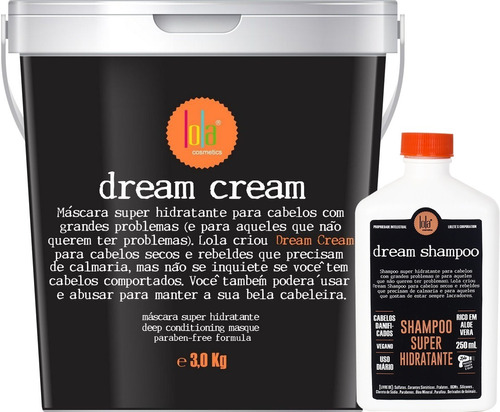Lola Dream Cream Máscara 3kg + Dream Shampoo 250ml