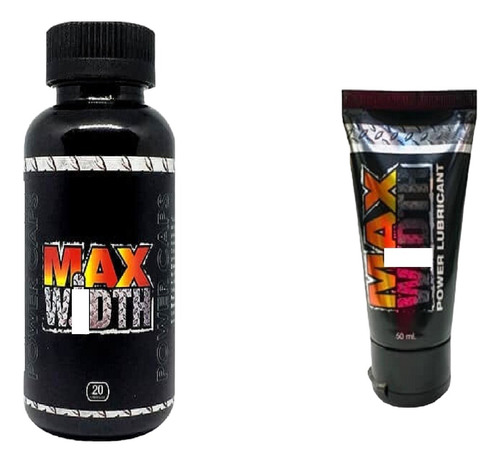 Pack 2 Gel  + Caps Max-width Agrandamiento Pene