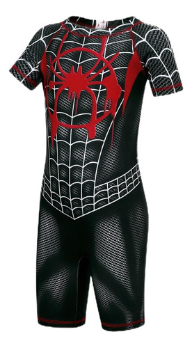 Hombre Araña Spiderman Miles Morales Traje De Baño Para Niño