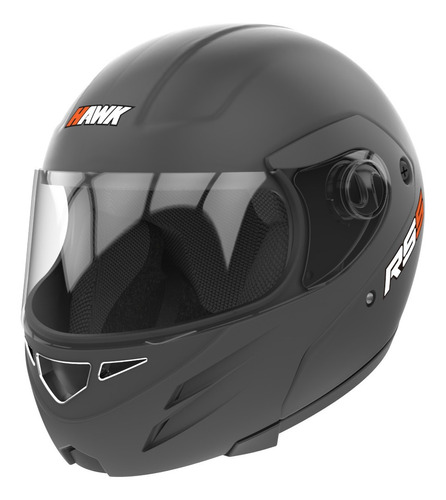 Casco Moto Hawk Rs5 Rebatible Negro Mate Tienda Oficial