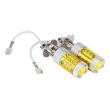 Luz Antiniebla 1 Par 12-24v 80w H3 16smd Led Amarillo Lámpar