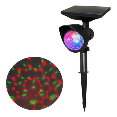 Proyector De Navidad Luz Panel Exterior Impermeable Solar Fe