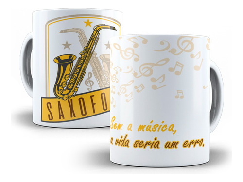 Caneca Música - Saxofone