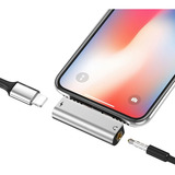 Adaptador Ip-3,5mm Audífonos Y Carga Rápida 2en1 Para iPhone