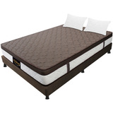 Combo Colchón Dublín 140x190 + Base Cama + Almohadas