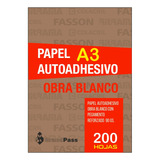 Papel Autoadhesivo Obra A3 Blanco Inkjet, Laser X200 Hojas