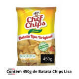 Batata Chips Chef Classic Lisa 100% Natural Pacote Grande Nf