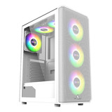 Gabinete Case Atx Iceberg Flow E Blanco 4 Ventiladores Argb