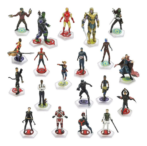 Set Disney Store 20 Figurines Marvel Infinity Saga Deluxe
