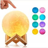 Lámpara Lunar 3d Touch Luz Led Usb