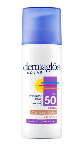 Dermaglos Solar Spf 50 Facial X50 Tono Medio 