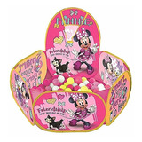 Piscina De Bolinha Minnie Disney C/ Cesta 100 Bolinhas Zippy