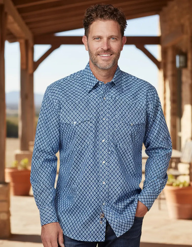 Camisa Roper Caballero Color Azul 4034 Bu | Meses sin interés