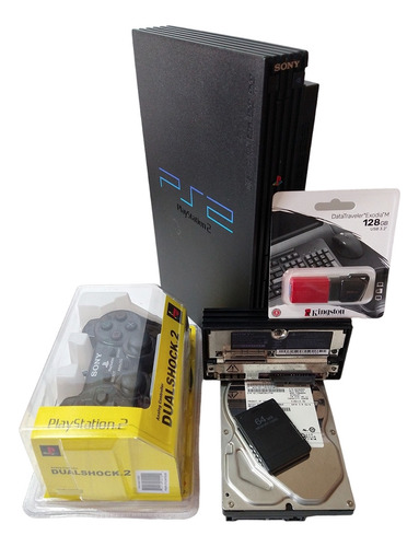 Ps2+dualshock+mc[fmcb+opl]+adaptador Sony+hdd 1tb+usb128gb