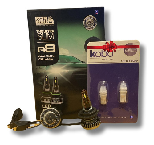 Kit Cree Led R8 Chip Csp Sin Cooler Auto Camioneta + Luz T10