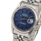 Cartula Para Reloj  Rolex Datejust Azul Usada