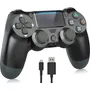 Joystick Inalámbrico Negro Compatible Con Ps4 + Cable Carga | Envío gratis