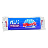 Vela Blanca Grande Winnex 4 Unidades