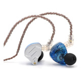 Auriculares In Ear Marca Kz Acoustics Zsn Pro Azul S/ Mic