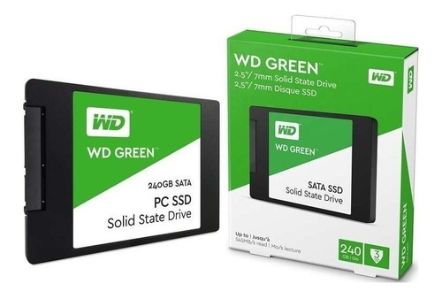 Disco Sólido Ssd 240gb Western Digital Wd Green Sata 3 2.5